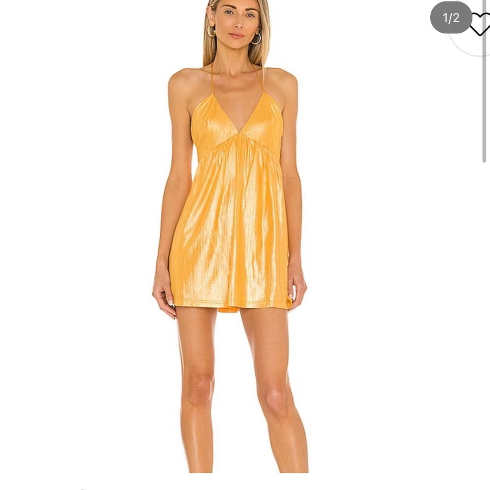 revolve superdown dress, size small, orange, worn once